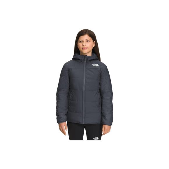 The North Face girls gray reversible parka coat large gorpcore outdoors warm